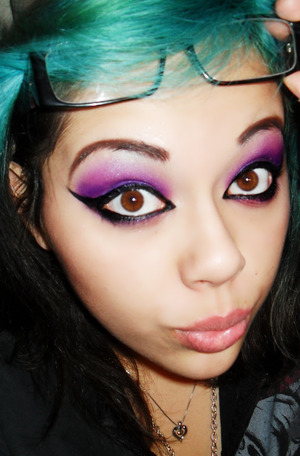 2+1= Purple.. stupid face for the hell of it! :D lol 