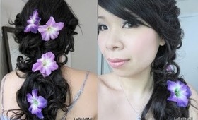 Bridal Look Tutorial: Cascading Curls w/ "NAKED" Pink Smokey Eye
