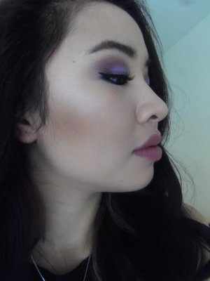 I wore this look for Valentine's Day this year! The lid color is Grifter by Urban Decay and the outer "V" and crease color is Plum from the LORAC Pro Palette 2