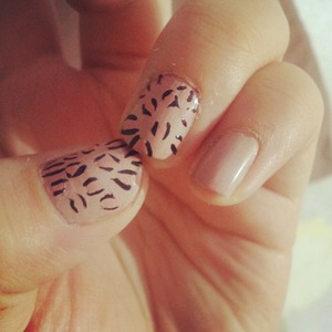 #nail #nailart #leopar