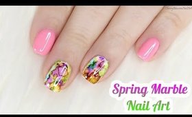 Easy Spring Marble Nail Art Tutorial | Madam Glam