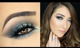 Teal Smokey Cat Eye Makeup Tutorial