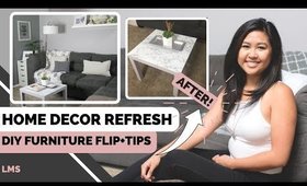How-To Refresh Your Home Decor | DIY Furniture Flip + Affordable Tips