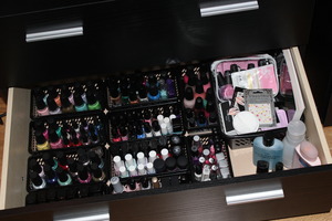My new nail polish storage. I love how organized it is now :)