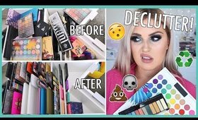 COLOURFUL Eyeshadow Palettes 🔪 ORGANIZE AND DECLUTTER MY MAKEUP COLLECTION! 😏