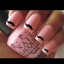 Mustache nails!