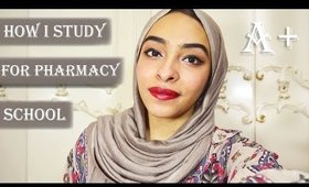 How I study in pharmacy school & get high grades | University study routine