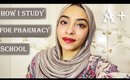 How I study in pharmacy school & get high grades | University study routine
