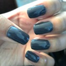 <3 Dark gray nails <3