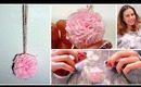 Cute Valentine's day idea: DIY pom-pom necklace!!