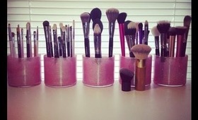 Makeup Brush Collection & Storage