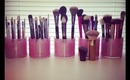 Makeup Brush Collection & Storage