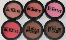 City Color Cosmetics Be Matte Blush  & Bronzers | Review & Swatches