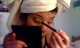 Urban Decay NYC Look: Gold, Purple, Dark Green