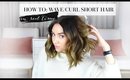 How to Curl / Wave Short Hair in Real Time | Lisa Gregory
