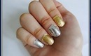 How I use silver and gold alumium/tin foil to do nails. (explained step by step for beginners)