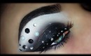 Black Smoky Eyes with Rhinestones using CHANEL and MAKE UP FOR EVER