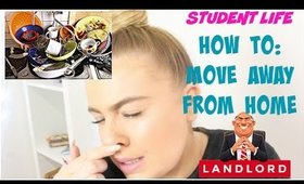 HOW TO MOVE AWAY FROM HOME! | FIRST FLAT SHARE, WEIRD HOUSEMATES, RENT | LoveFromDanica