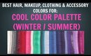Cool Winter & Cool Summer Color Palette - Best Hair, Makeup, Outfit Colors - Cool Skin Undertone