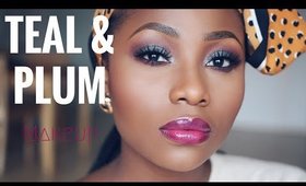 TEAL & PLUM MAKEUP TUTORIAL | THATIGBOCHICK