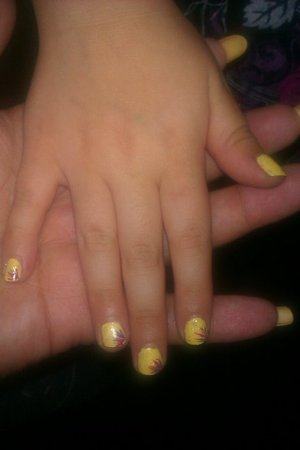 My niece wanted me to do her nails like mine.