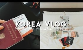 KOREA VLOG #1 🇰🇷 VIENNA ✈️ SEOUL + HOTEL ROOM TOUR | MissElectraheart