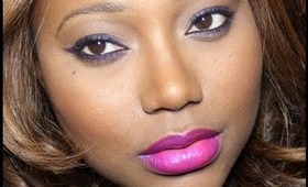 Magenta Lips Purple Eyes NYE Makeup Tutorial