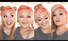 My Favorite Hairstyles with Colored Roots ((Neon Orange))