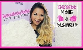 GRWM: Updated Morning Routine for Filming (Hair & Makeup) | TheMaryberryLive