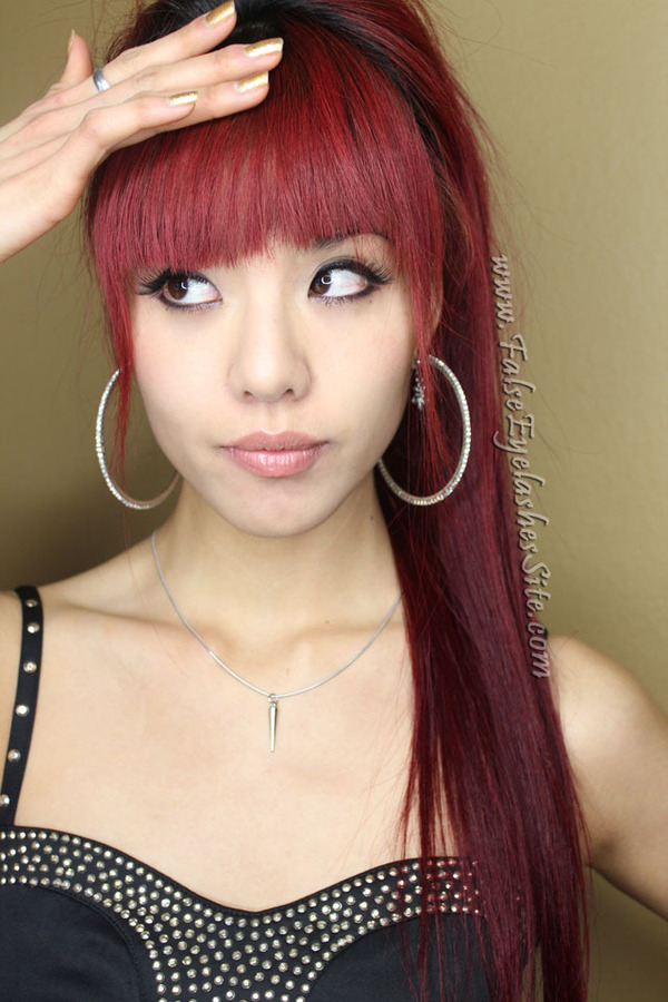Long red hair with bangs! | Bonnie L.'s (Elegant_Lashes) Photo | Beautylish