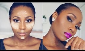 NATURAL LOOKING HIGHLIGHT AND CONTOUR (UPDATED ROUTINE) | DIMMA UMEH