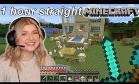 Playing Minecraft for an HOUR straight
