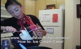 How to Make Ice Cream Cake, Birthday Cake