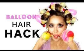 25 cent HAIR HACK ★ WEIRD BALLOON CURLS (Heatless) Every Girl Doesn't Already Know! #Hairstyles