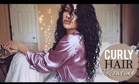 CURLY HAIR TUTORIAL/SHOWER ROUTINE 2018 | Kayleigh Noelle