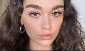 Neon Paradise eyeliner look makeup tutorial
