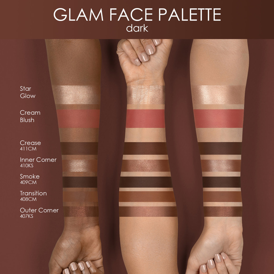 Natasha Denona Glam Face Palette Dark | Beautylish