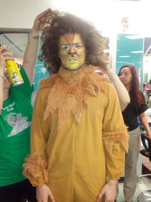 for the wizard of oz play at my school makeup done by me :)