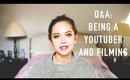 Q&A: Being a Youtuber & Filming | sunbeamsjess