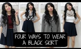 HOW TO WEAR A BLACK SKIRT