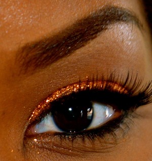 I was playing around with my glitter and created this beautiful eye, unfortunately I did not film the look! 