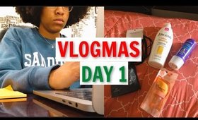 VLOGMAS DAY 1: Target, Studying, Snowstorm and TikTok