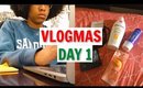 VLOGMAS DAY 1: Target, Studying, Snowstorm and TikTok