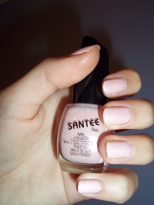 Ulta Professional in Base Coat
 Santee Plus in M62 Baby Pink
 NYC Long Wearing in 271 Extra Shiny Top Coat 
