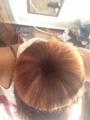 A simple sock bun .