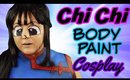 Dragon Ball: Chi Chi Body Paint Cosplay Tutorial (NoBlandMakeup)