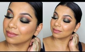 OLIVE GREEN SMOKEY EYE MAKEUP TUTORIAL | MissBeautyAdikt