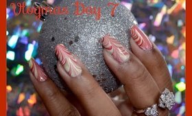 Red,Green & Gold Water Marble: Vlogmas Day 6