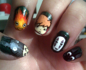 Studio Ghibli Series Nails

Acrylic painted on natural nails
