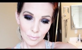 BLACK AND PINK SMOKEY EYE